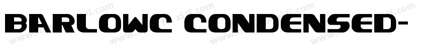 BarlowC Condensed字体转换